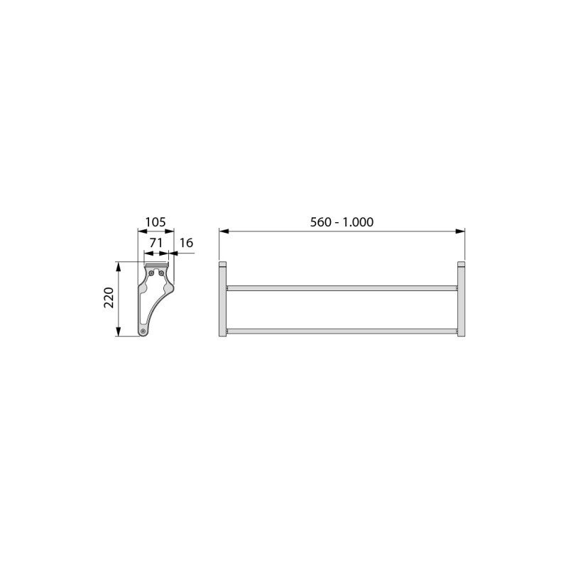 Emuca Range-chaussures Self pour intérieur d'armoire, Peint en aluminium, Acier et Plastique. - 8