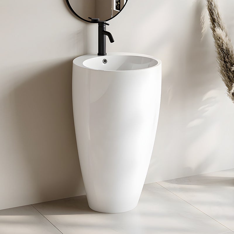 Umywalka stojąca cylindryczna - szer. 50 × gł. 50 × wys. 83 cm - MILOS II