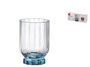 Bormioli Rocco Graphica Bicchiere Acqua 39,5 cl Vetro Decorato Set 6 Pz