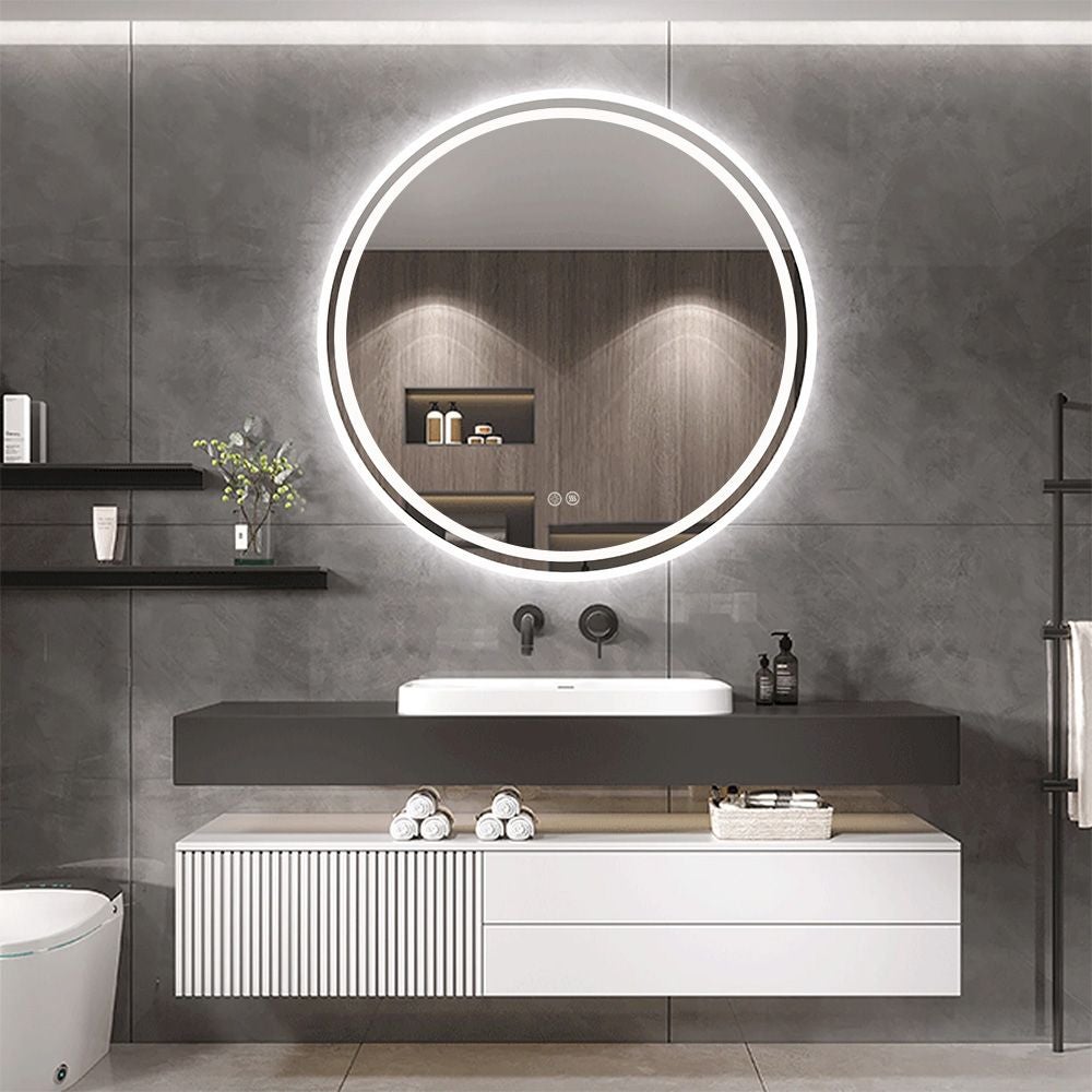Lustro ścienne LED 70cm BAS - 8