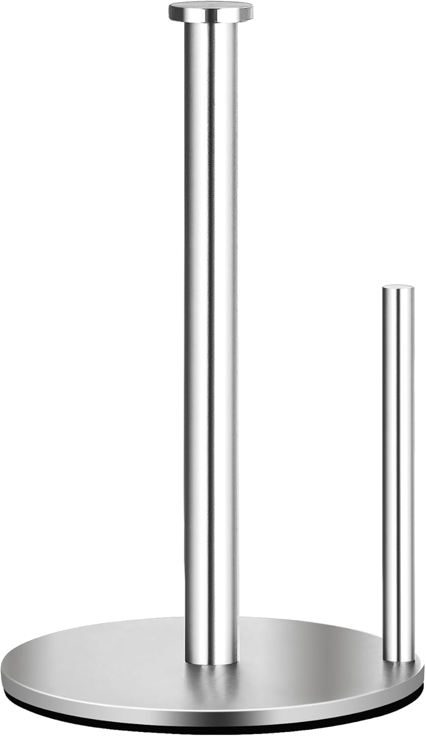 Uchwyt na papier toaletowy ze stali nierdzewnej, szlifowany 17*17*30 cm, 1 sztuka, do blatu roboczego, kuchni rustykalnej, odpowiedni do standardowych