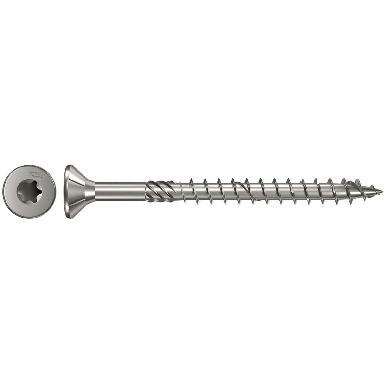 Fischer 200x Power-Fast 4 x 40 łeb stożkowy stal nierdzewna A4 gwint częściowy Torx - 040562