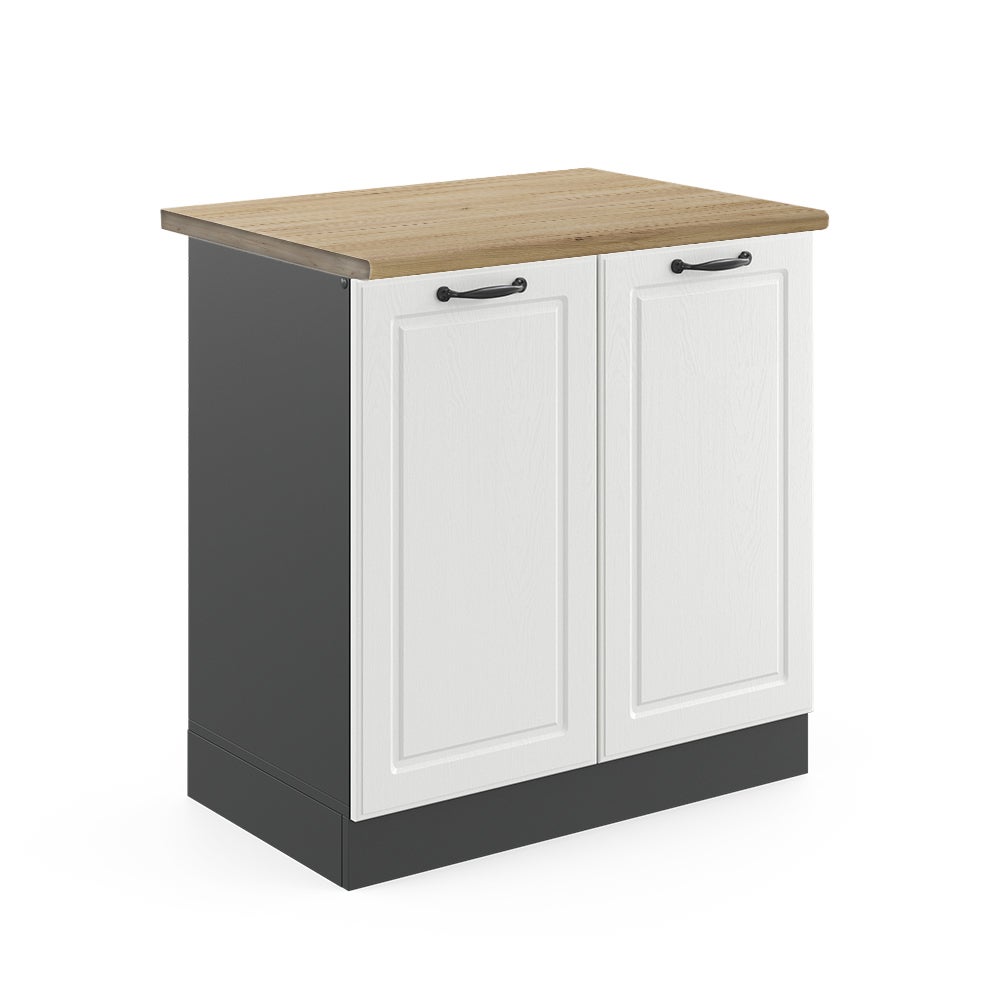 Vicco Szafka pod zlew R-Line, Biały domek wiejski, 80 cm , BP Dąb