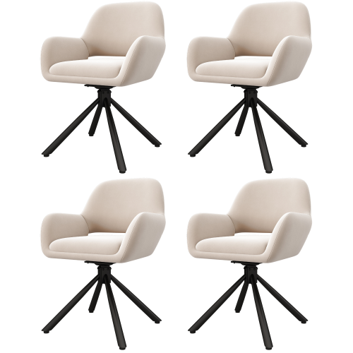 Brandsseller Juego De 6 Cojines Para Sillas 40x40 Cm Acabado Liso