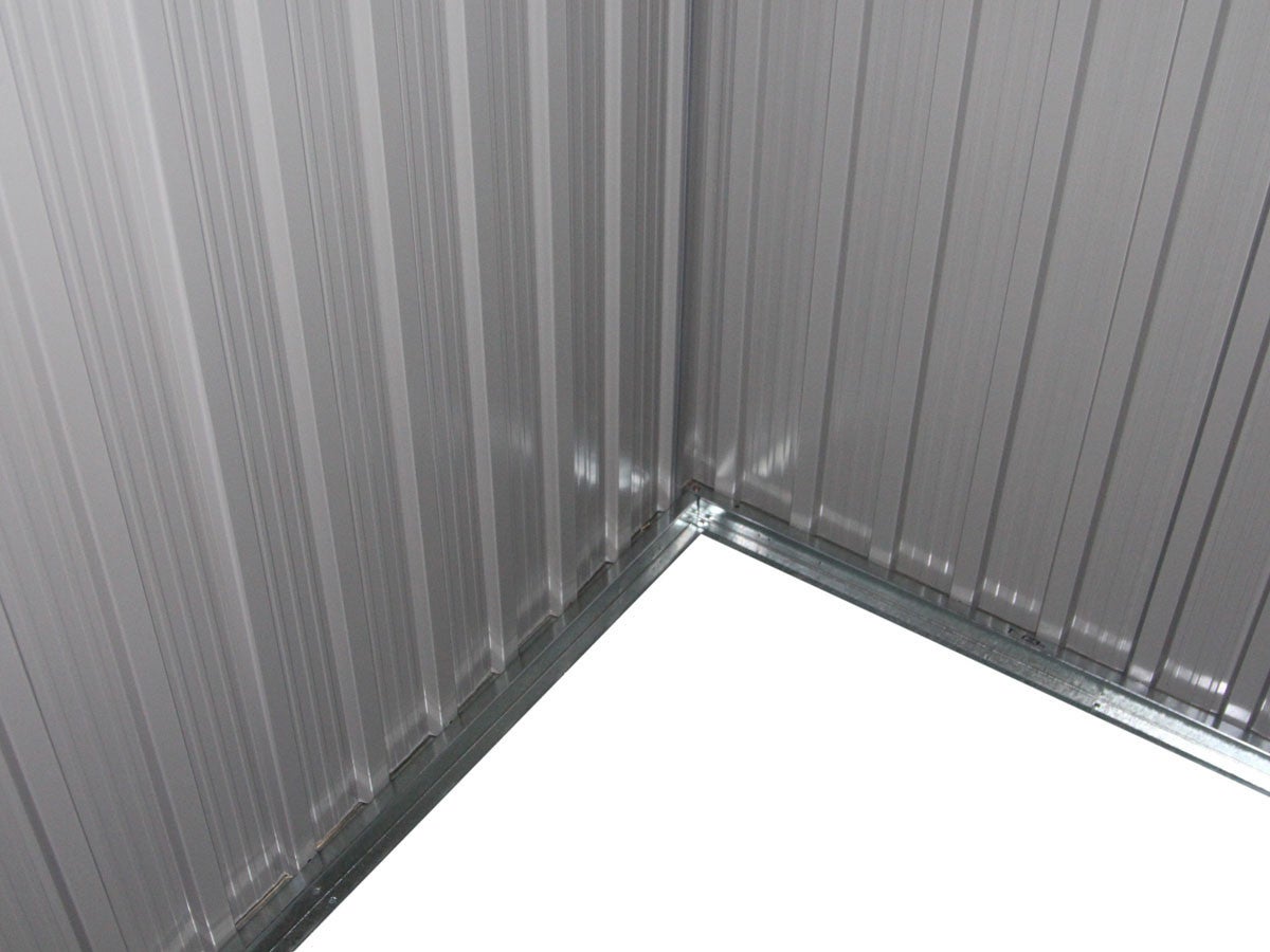 Abri de jardin métal toit plat 