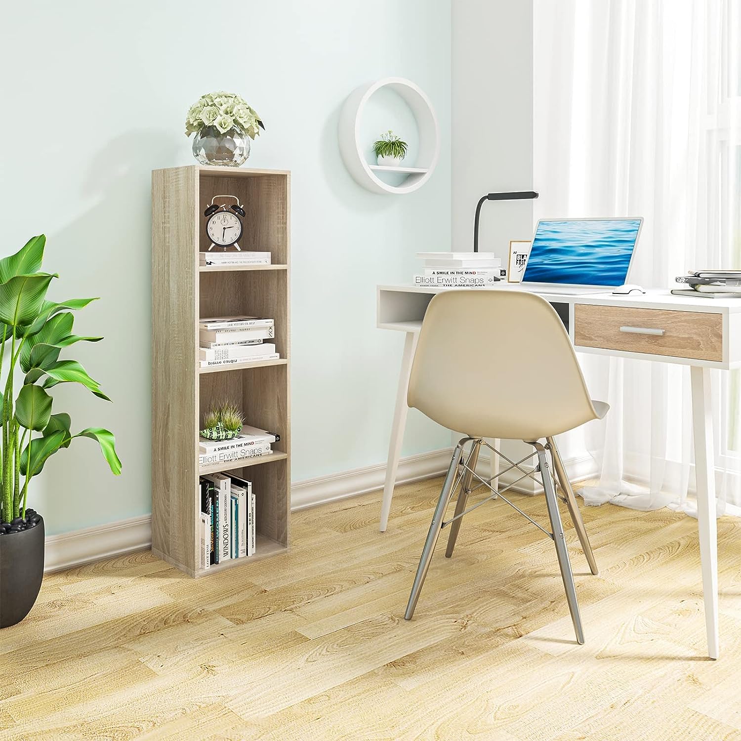 Bibliothèque pour Bureau Marron H. 106 x l. 30 x P. 24 cm - 2