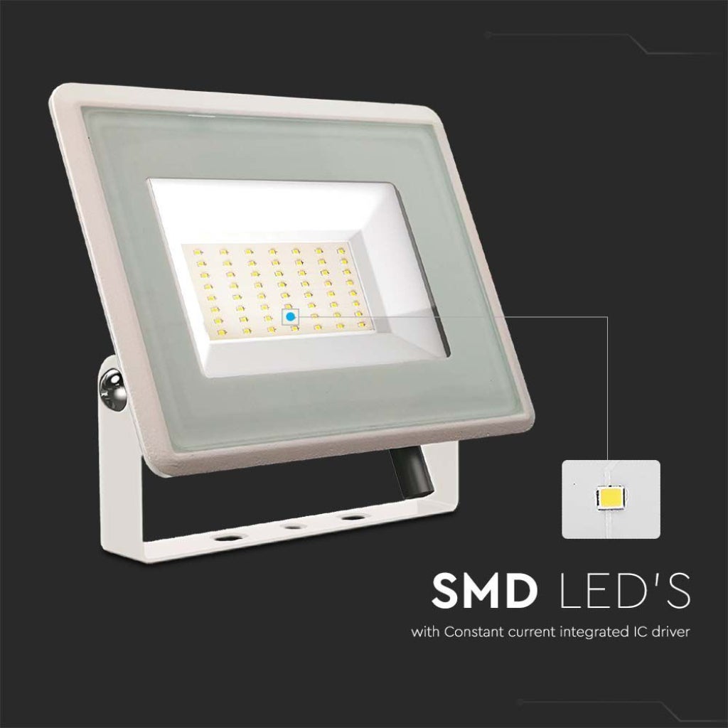 Naświetlacz LED biały LED 50W 6400K 4300lm IP65 wym: 15 x 18 x 2,7 cm aluminium V-TAC - 5