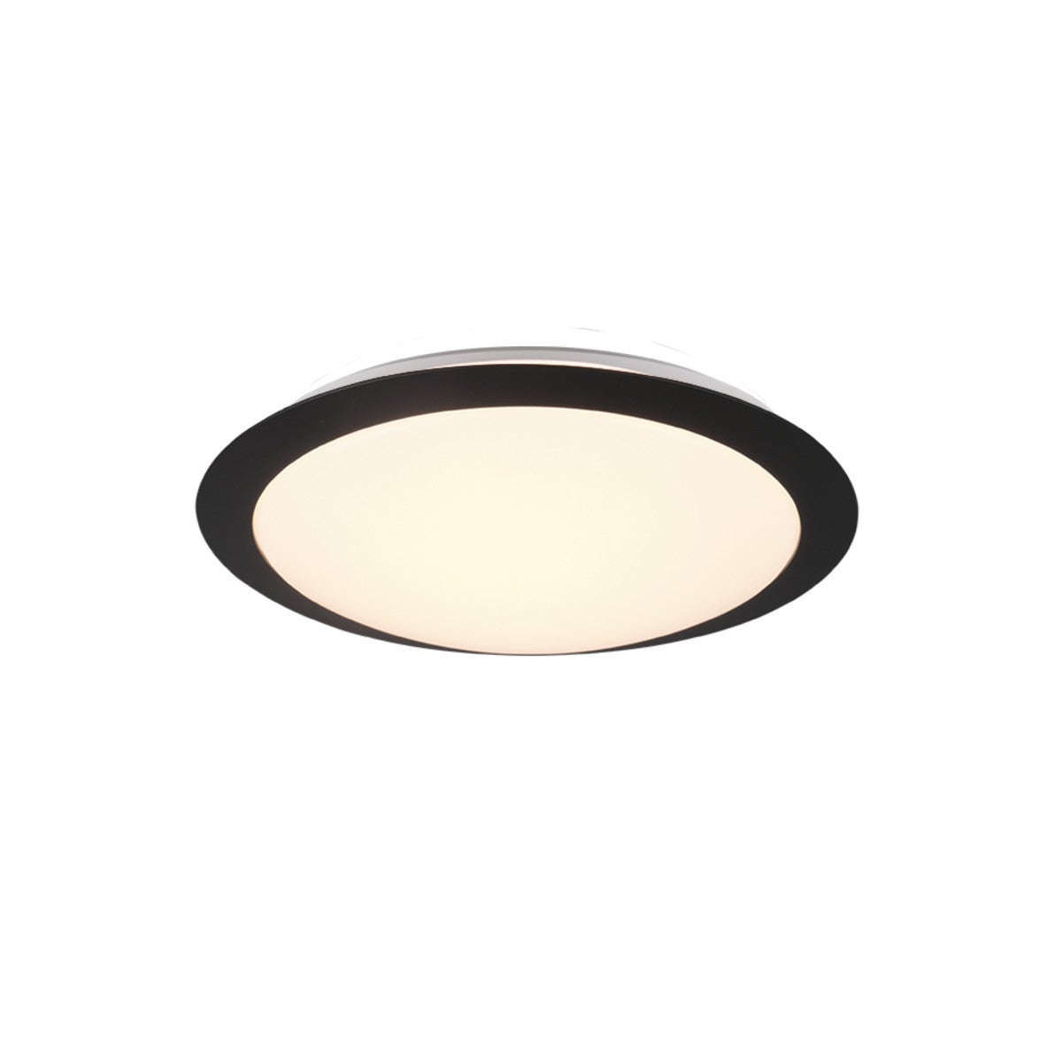 Plafon okrągły LED UMBERTO 12W 3000K 1160lm tworzywo sztuczne czarno-biały wym:8x29x29cm IP44 Trio