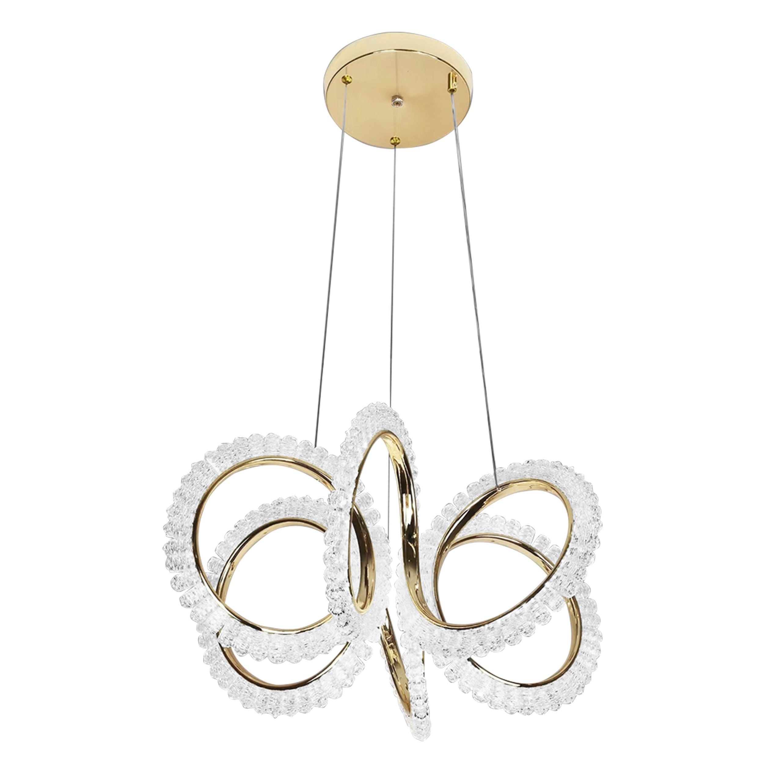 Lampa Sufitowa Wisząca Led Toolight Led G037-Cp Złoty