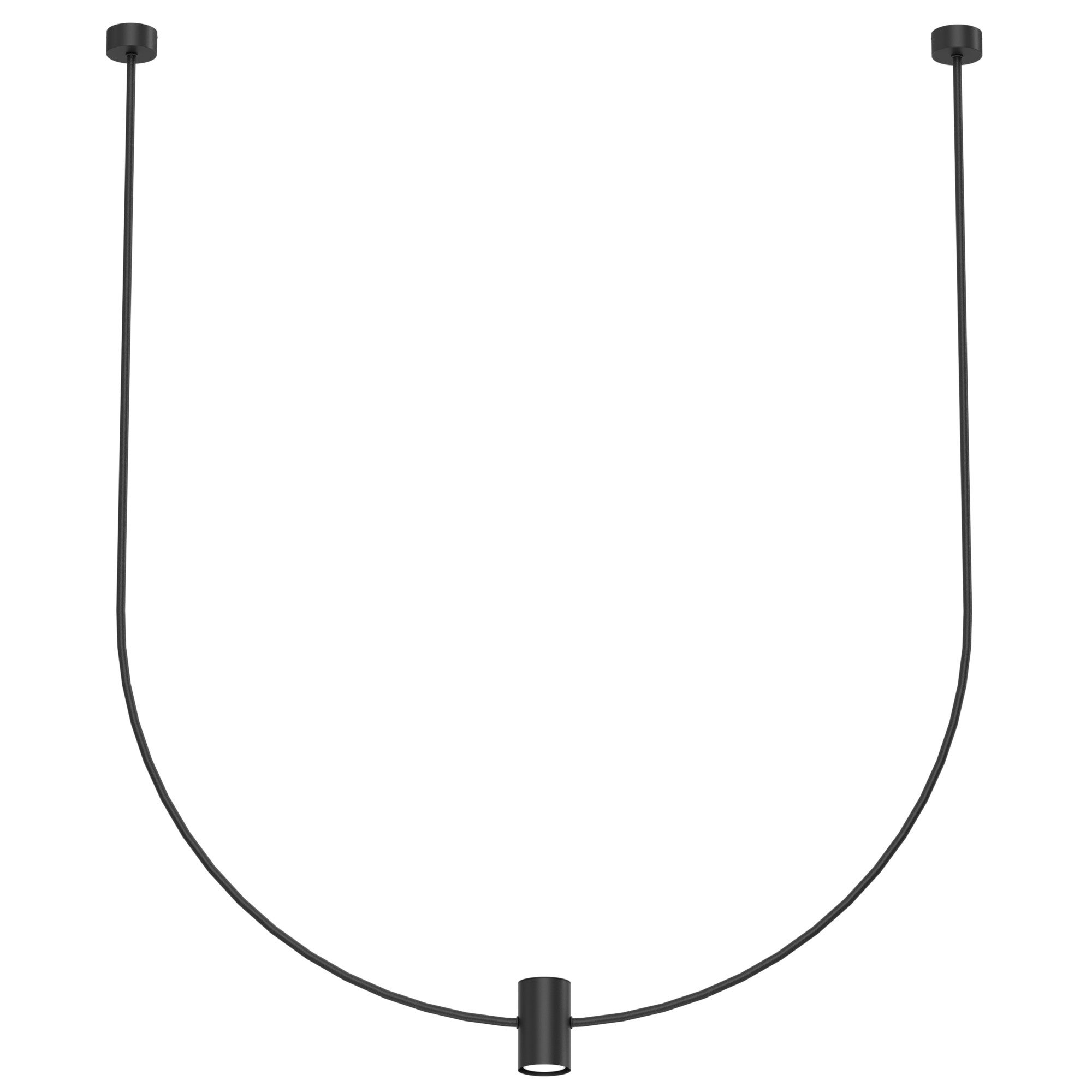 Lampa wisząca No. C czarna 1xGU10x10W minimalistyczna wym: 120,5 x 86 x 6 cm metal Shilo
