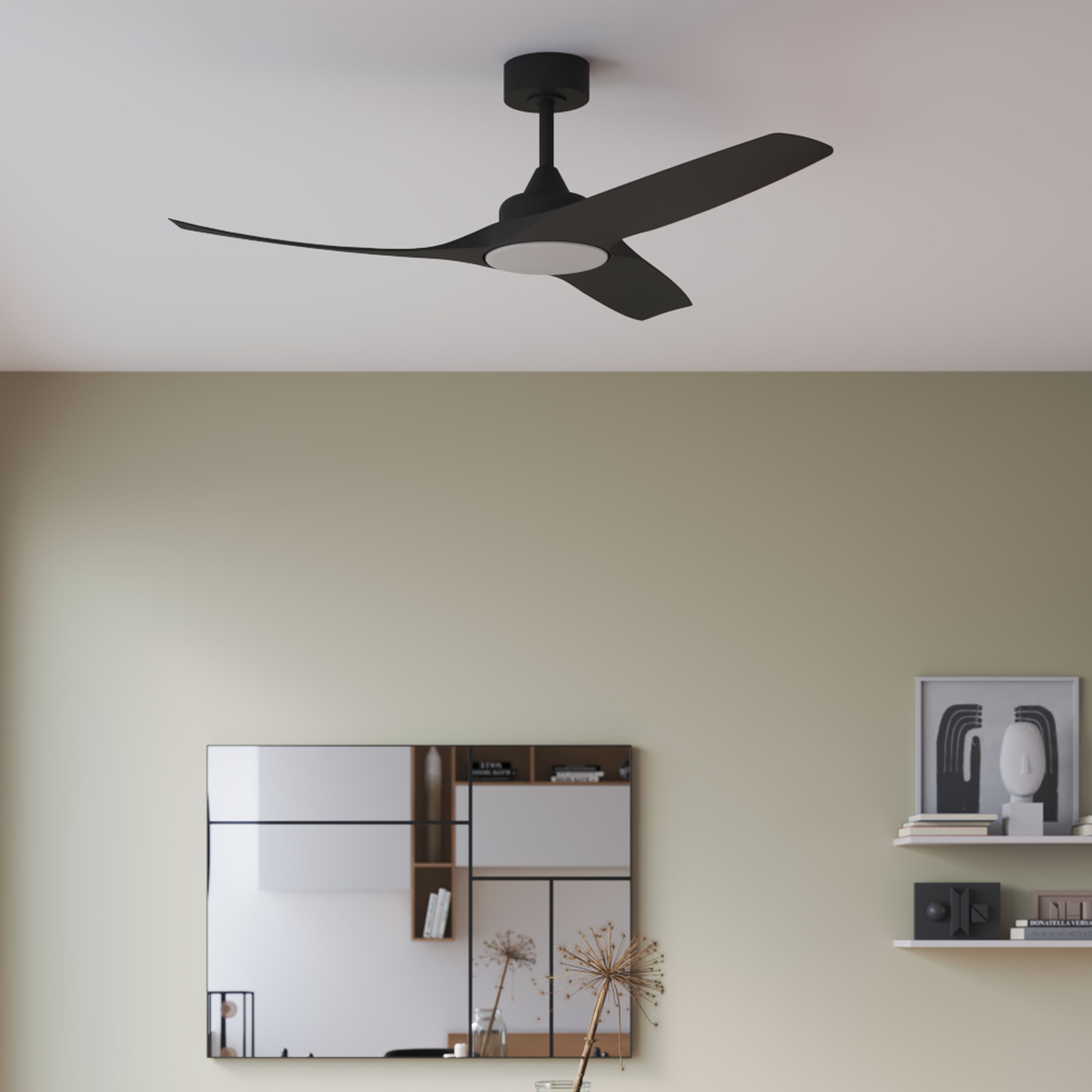 Kit LED 15W Pour Ventilateur De Plafond - 3 Températures 3000K/4200K/6500K - Dimmable 5,3 Pouces