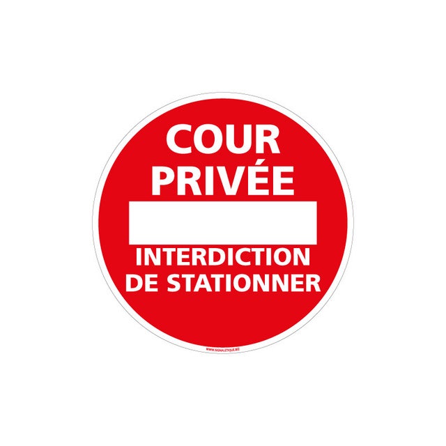 AUA SIGNALETIQUE - Panneau Interdiction De Stationner Sortie De
