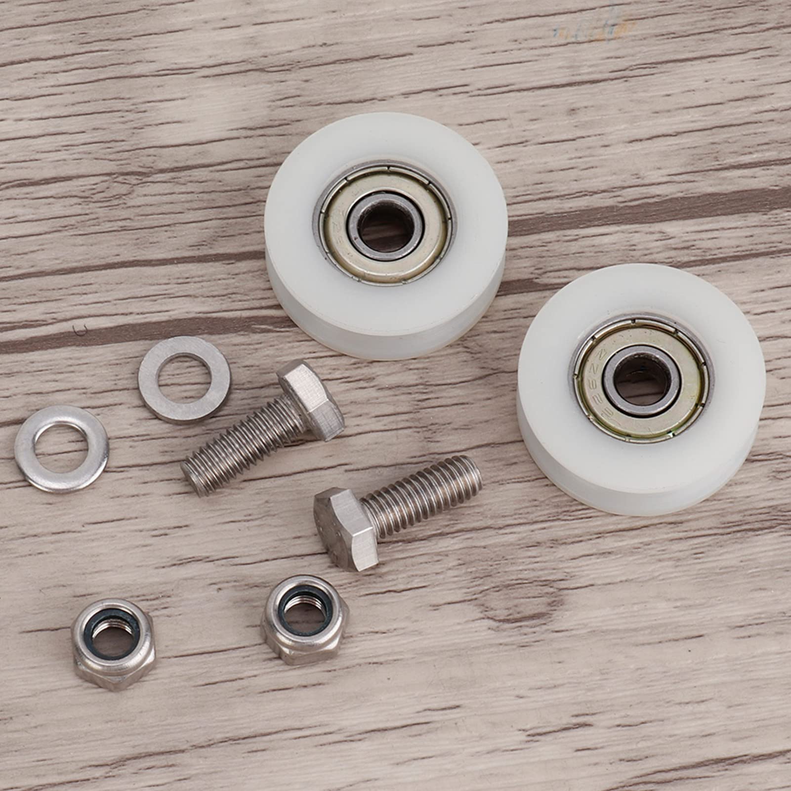 Ensemble de roulettes pour porte coulissante, roulettes pour porte de douche, roulettes de remplacement - 3