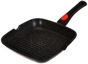 Padella Grill In Ghisa 28cm - Antiaderente E Per Tutti I Fuochi