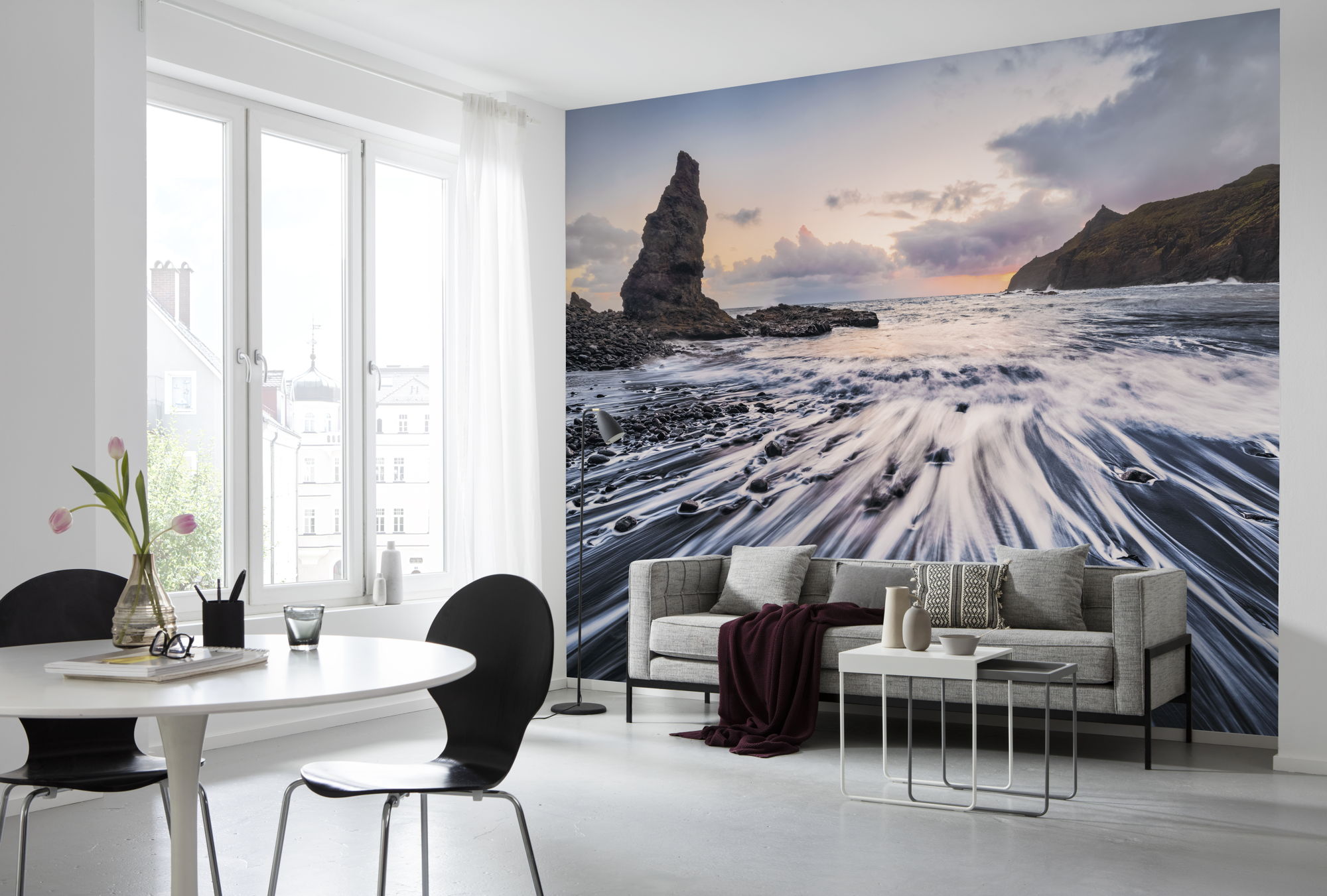 Fototapeta ocean szarym - 400 x 250 cm - SANDERS &amp; SANDERS