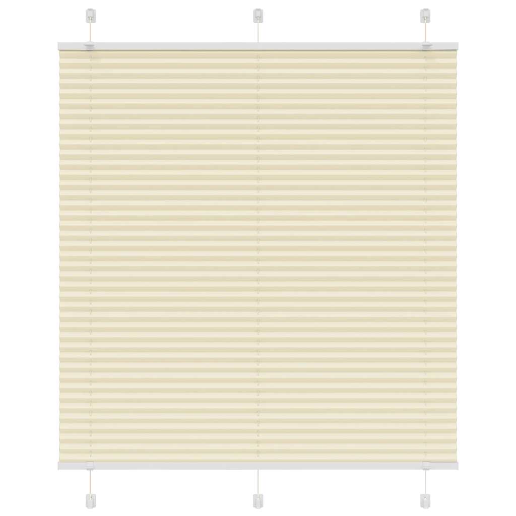 Roleta plisowana kremowa 115x150 cm Szerokość tkaniny 114,4cm vidaXL