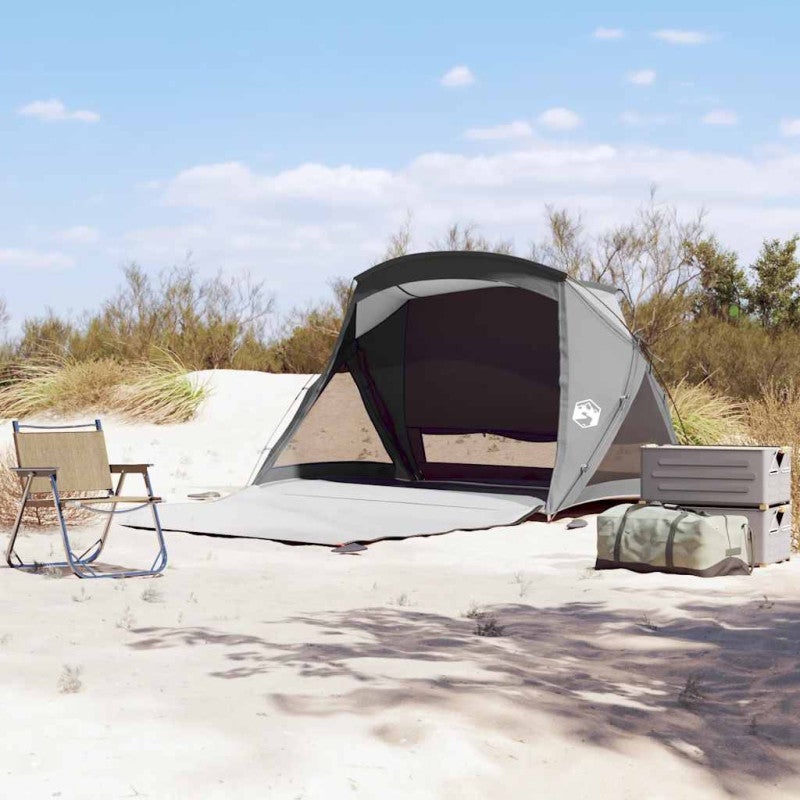 Namiot plażowy 2-osobowy szary wodoodporny