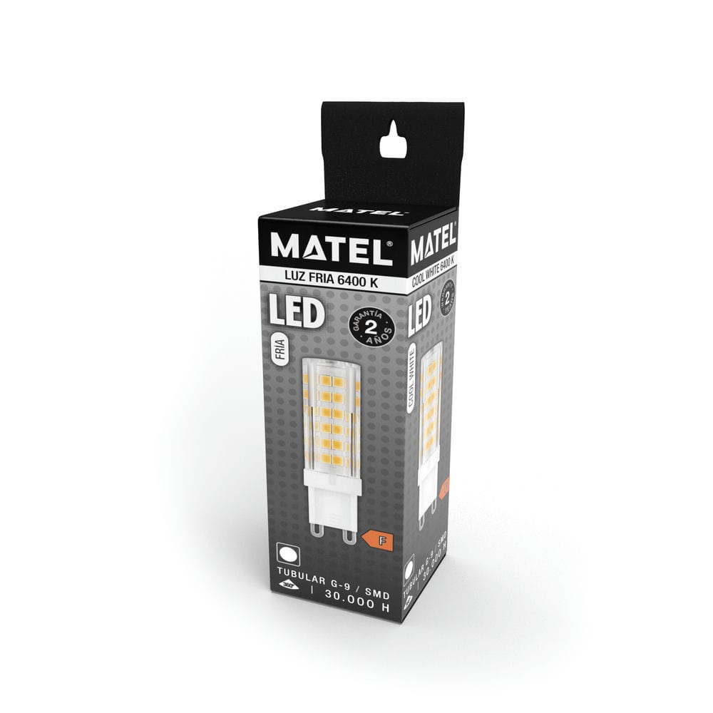 Ampoule led pc aluminium matel G9 6w froide - 2