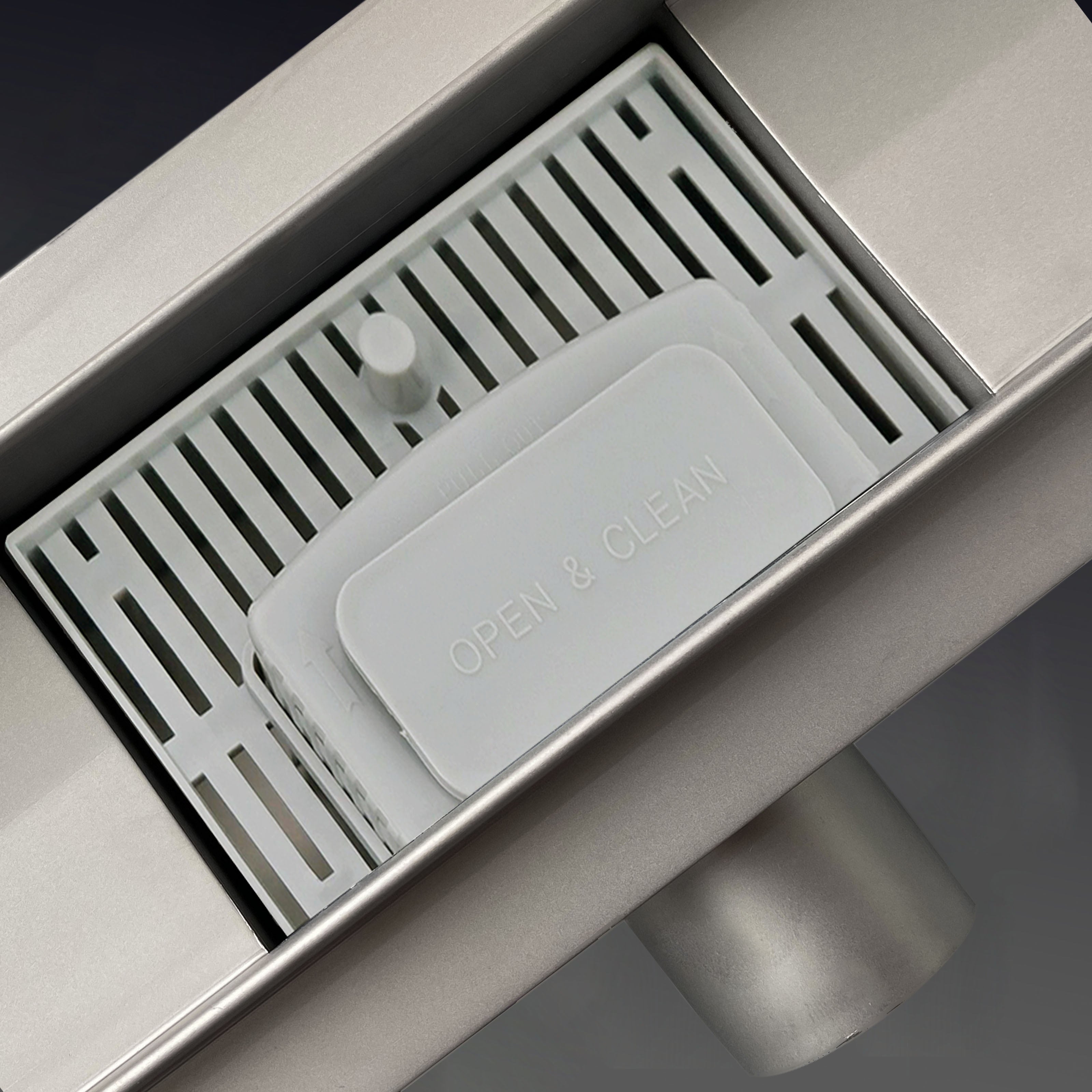 OCEAN caniveau de douche en acier inoxydable italien,réglable en hauteur avec désodorisant Style 120 cm - 3