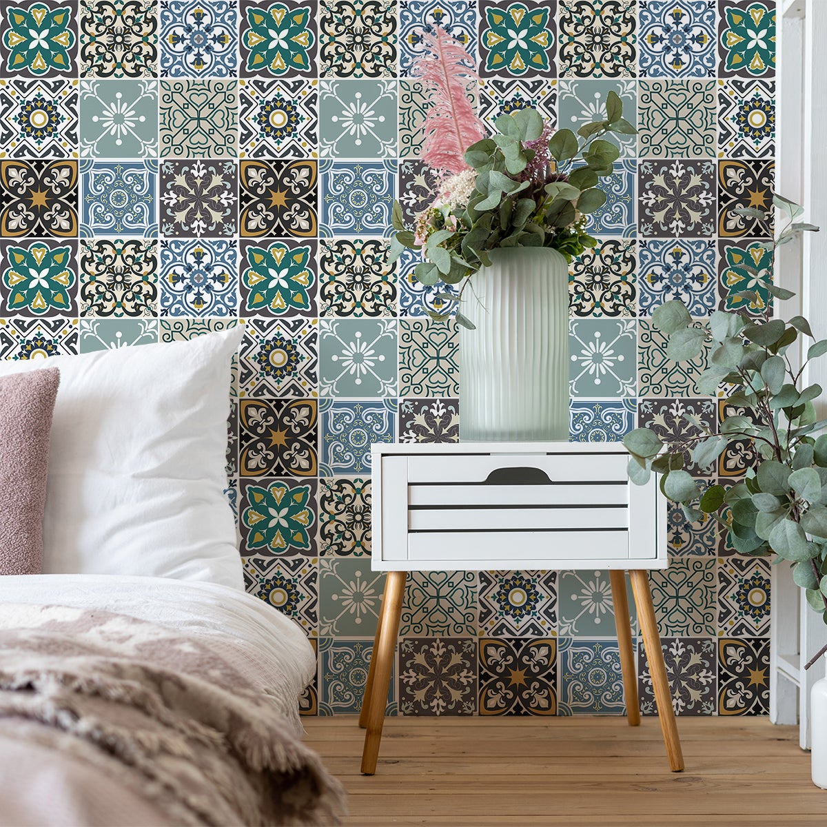 9 adesivi piastrelle azulejos san vito - Sticker adesivo - adesivi murali - 9stickers10x10cm - 6