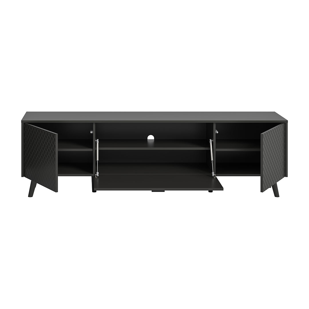Linea kreedns 2 drzwi, 1 klapa matowy szary. - 3