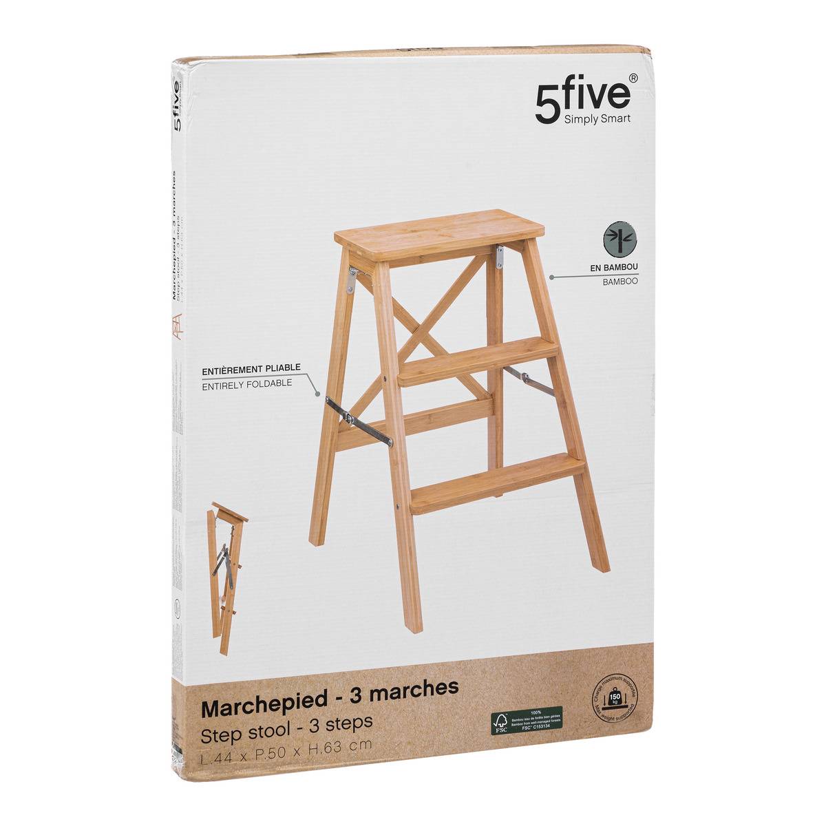 Marchepied 3 marches bambou - 5five - 2