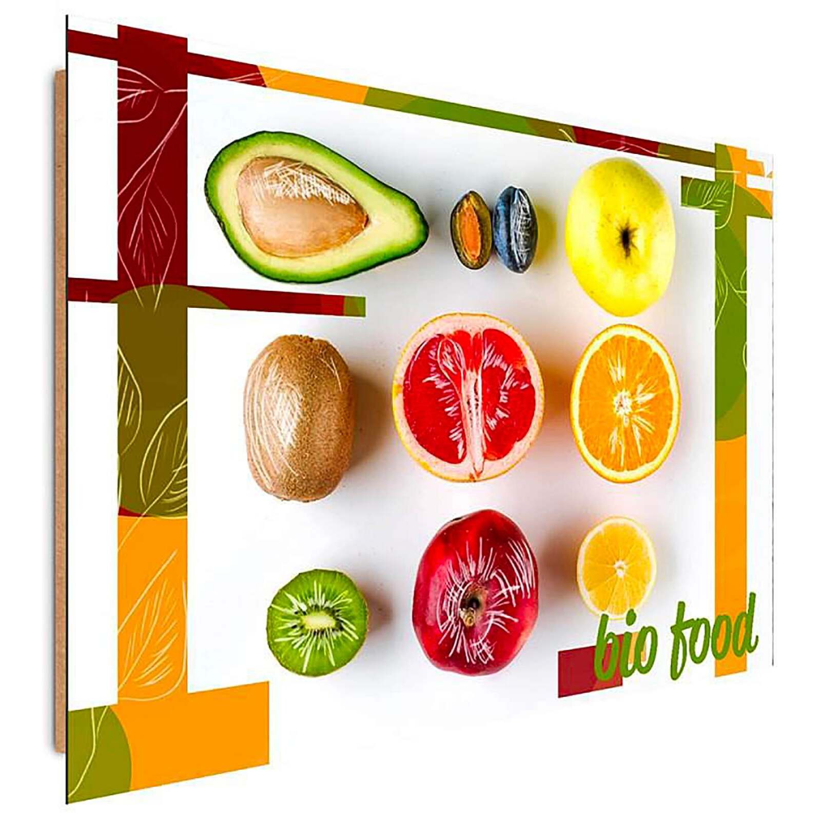 Tableau fruits de bois - 40 x 30 cm - 2