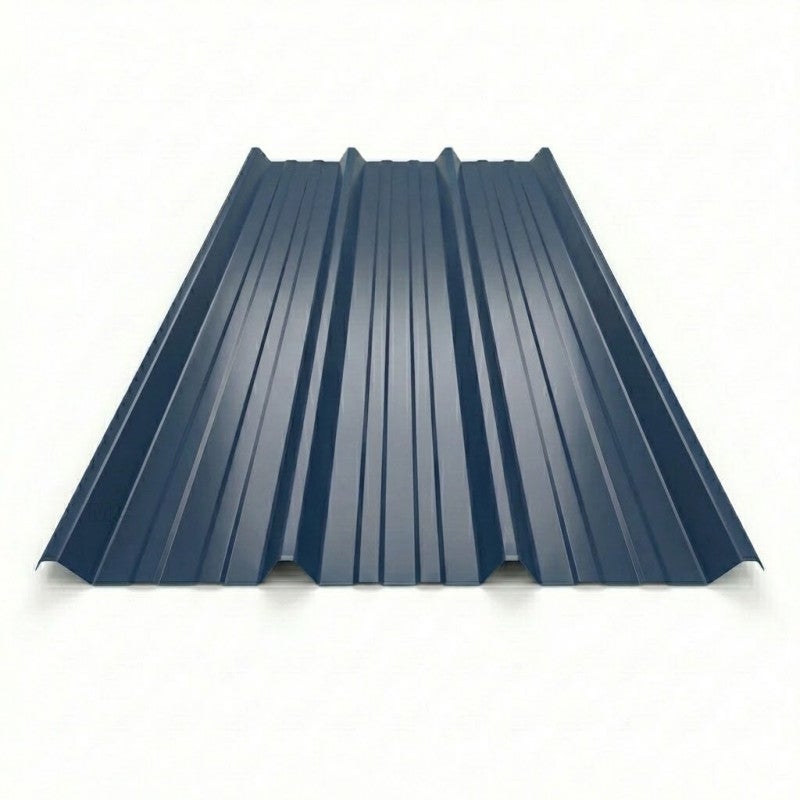 Chapa perfilada de acero lacado 1045 0,63 mm - azul pizarra 5008 - 105x300 cm