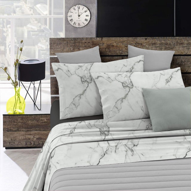 COMPLETO LETTO FASHION MATRIMONIALE MARBLE
