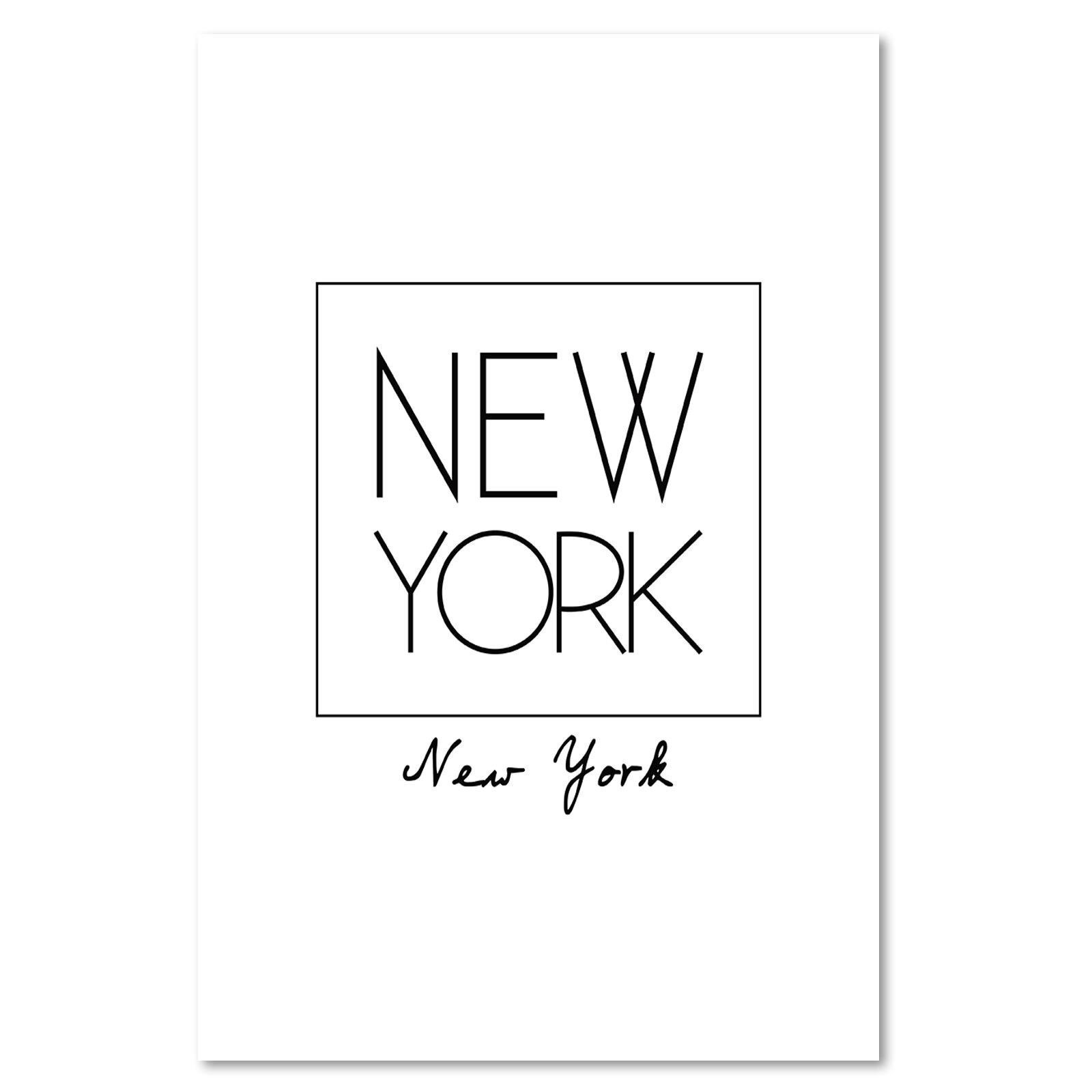 Tableau inscription new york - 60 x 90 cm - 2