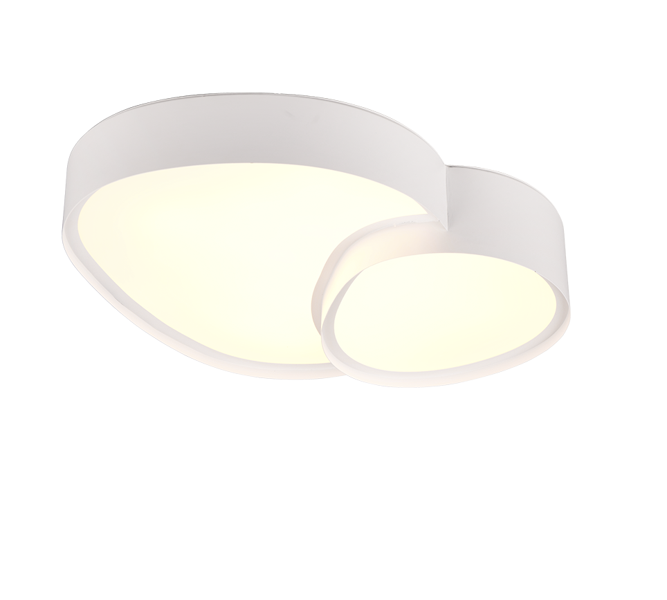 Plafon LED z pilotem RISE biały 21W Odcienie bieli 2400lm metal wym:11x43x36cm IP20 Trio