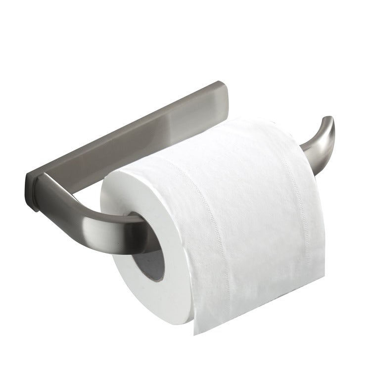 Uchwyt ścienny na papier toaletowy, odpowiedni do łazienki, kuchni, biura itp., 195 x 88 x 26 mm (szczotkowany)