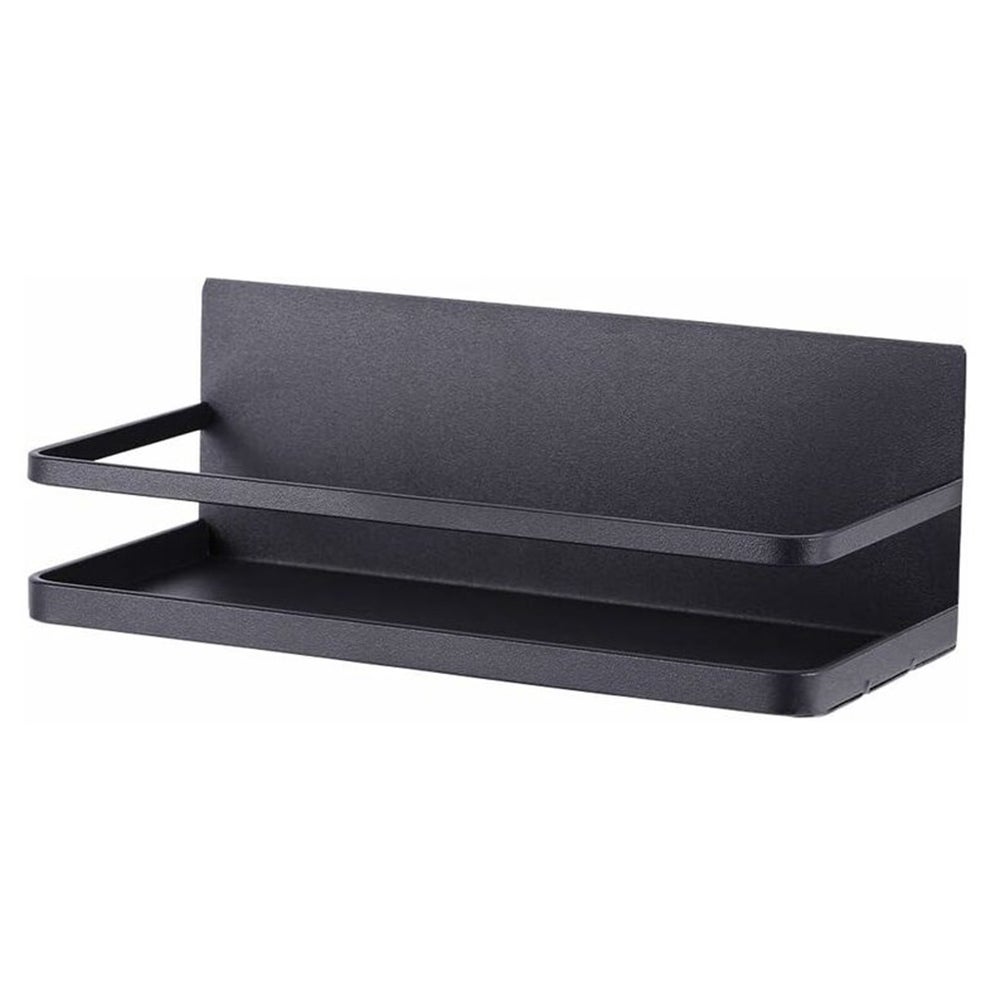 Magnetyczny stojak na przyprawy do lodówki, organizer oszczędzający miejsce, 1 szt., matowa czerń