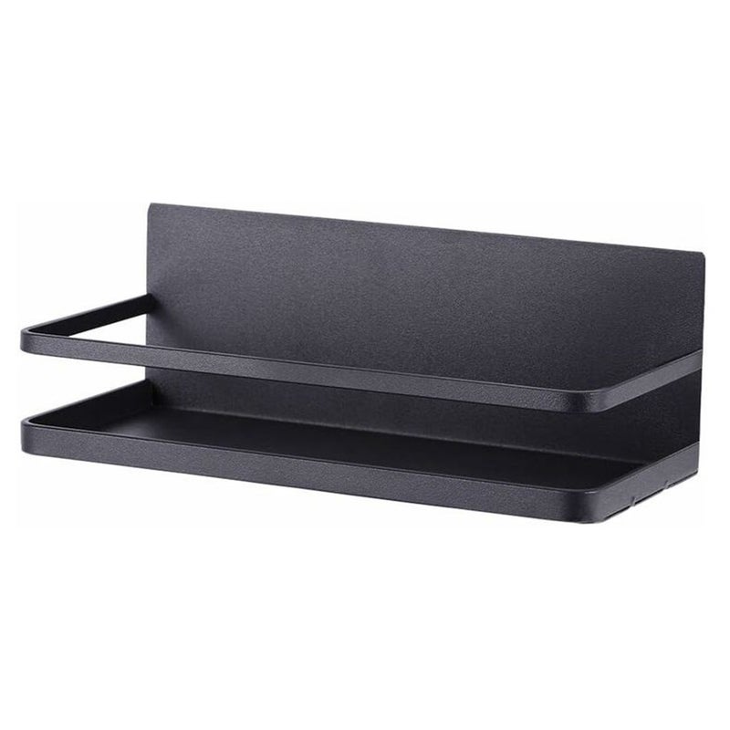 Magnetyczny stojak na przyprawy do lodówki, organizer oszczędzający miejsce, 1 szt., matowa czerń