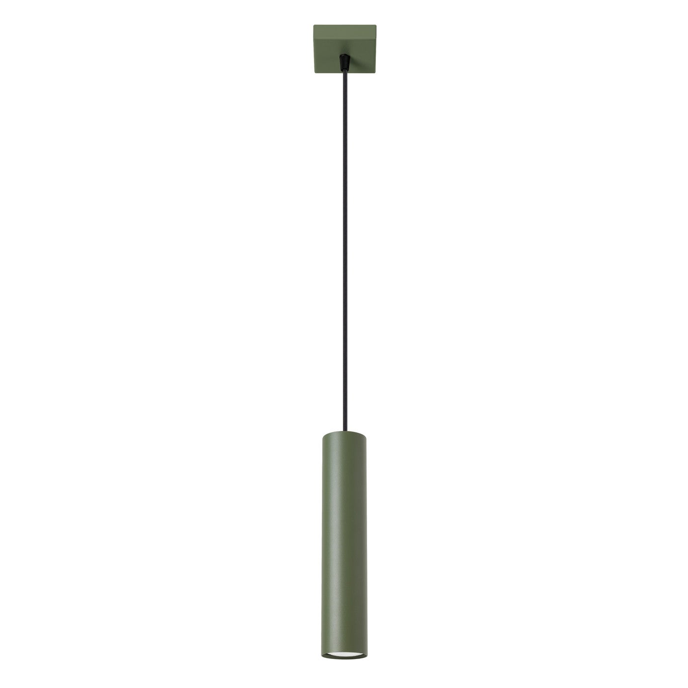 Lampa wisząca Lagos zielony oliwkowy 1xGU10x10W nowoczesna wym: 118 x 8 x 8 cm metal Sollux Lighting