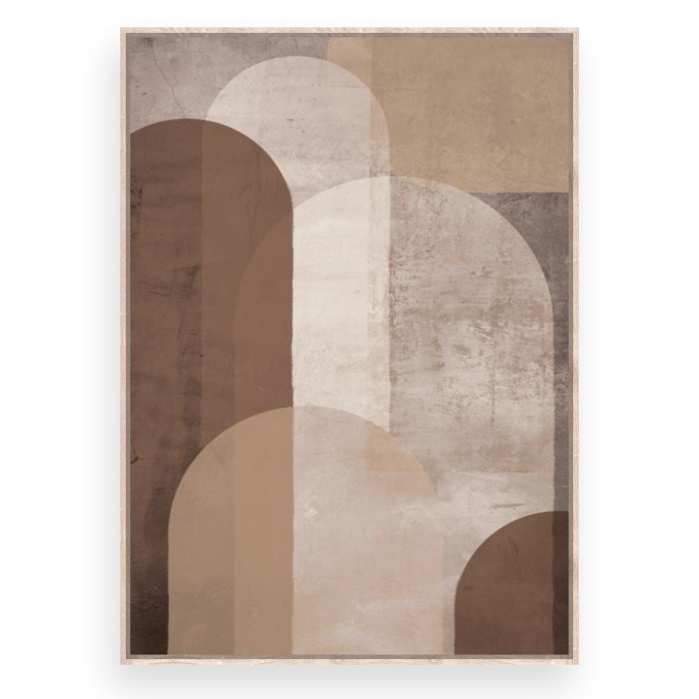Toile encadrée Courbes élégantes / 72x108cm / Cadre Effet naturel / Fabriqué en France / Déco murale / DADA ART - 3