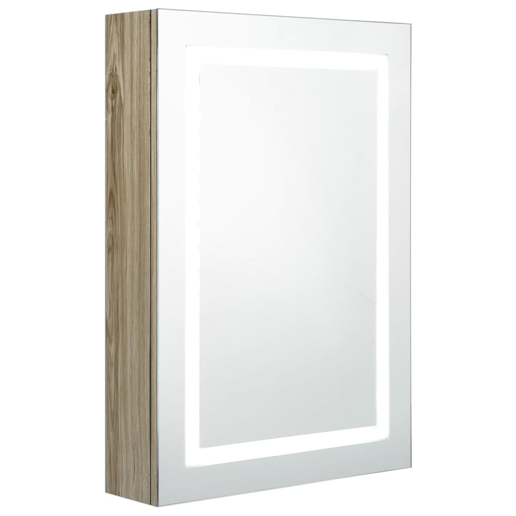 Maison Exclusive - Armadietto Bagno con SpeccMaison Exclusive - o e LED Rovere 50x13x70 cm - 2