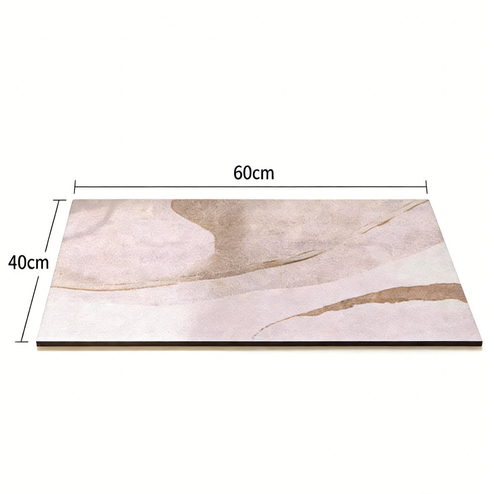 Alfombrilla de baño de tierra de diatomeas super absorbente, de secado rápido y antideslizante para baño, oficina, cocina, comedor, 40 x 60 cm. - 2