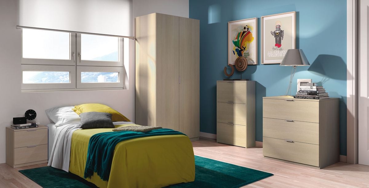 Tavolino 2 cassetti Low Cost - Rovere 45 A X 38 AN X 34 P - 2