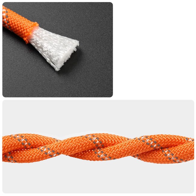 NorthPada 10mm x 5mètres Corde d'escalade, d'ancrage, d'urgence, Suspension, Statique, Nylon pour l'extérieur, Travaux Lourds, Travaux d'arboriculture, Bateaux, Descente en Rappel, Balançoire, Orange NorthPada 10mm x 5mètres Corde d'escalade, d'ancrage, d'urgence, Suspension, Statique, Nylon pour l'extérieur, Travaux Lourds, Travaux d'arboriculture, Bateaux, Descente en Rappel, Balançoire, Orange