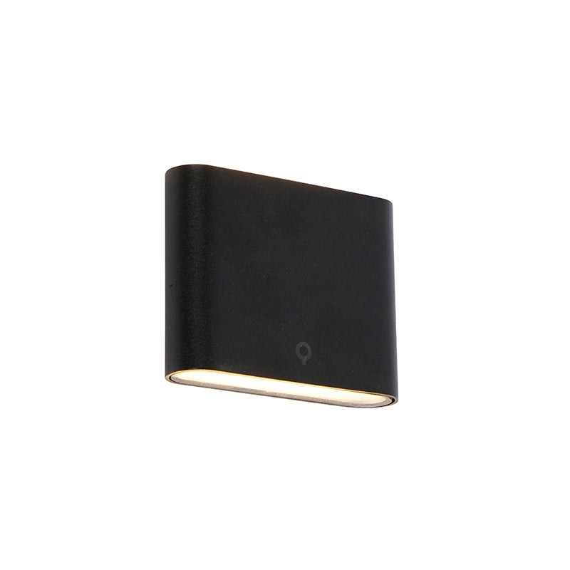 Nowoczesna lampa ścienna zewnętrzna czarna 11,5 cm z LED IP65 - Batt