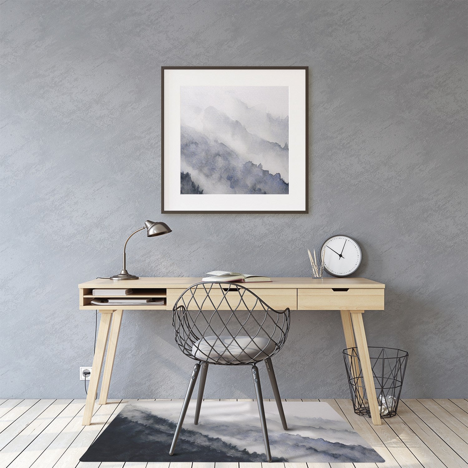 Mata ochronna pod krzesło, Etniczna mozaika metalowe zarysowania 140x100 cm – Tulup - 3