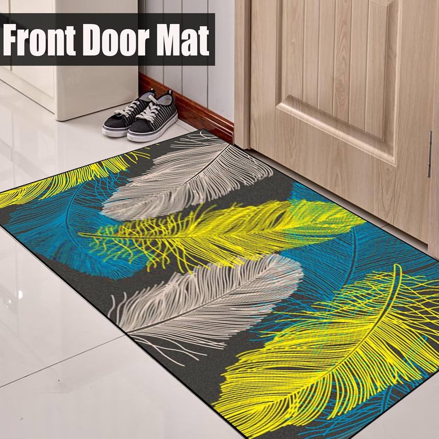 Tapis de salon, long, découpable, antidérapant, lavable, pour chambres, salons, salles à manger et couloirs, 120 x 200 cm - 3