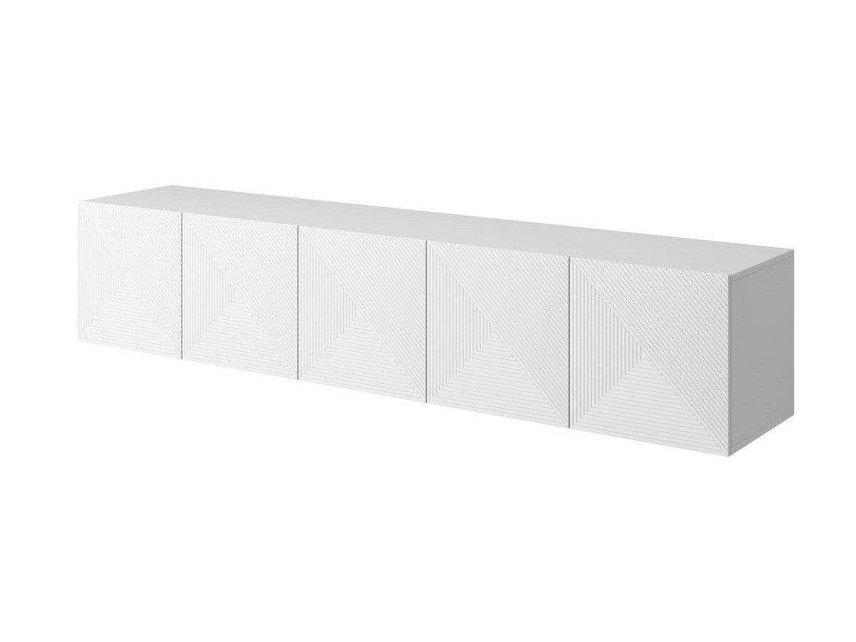 Meuble TV suspendu 200 cm ALICE BOBOCHIC Blanc | Leroy Merlin