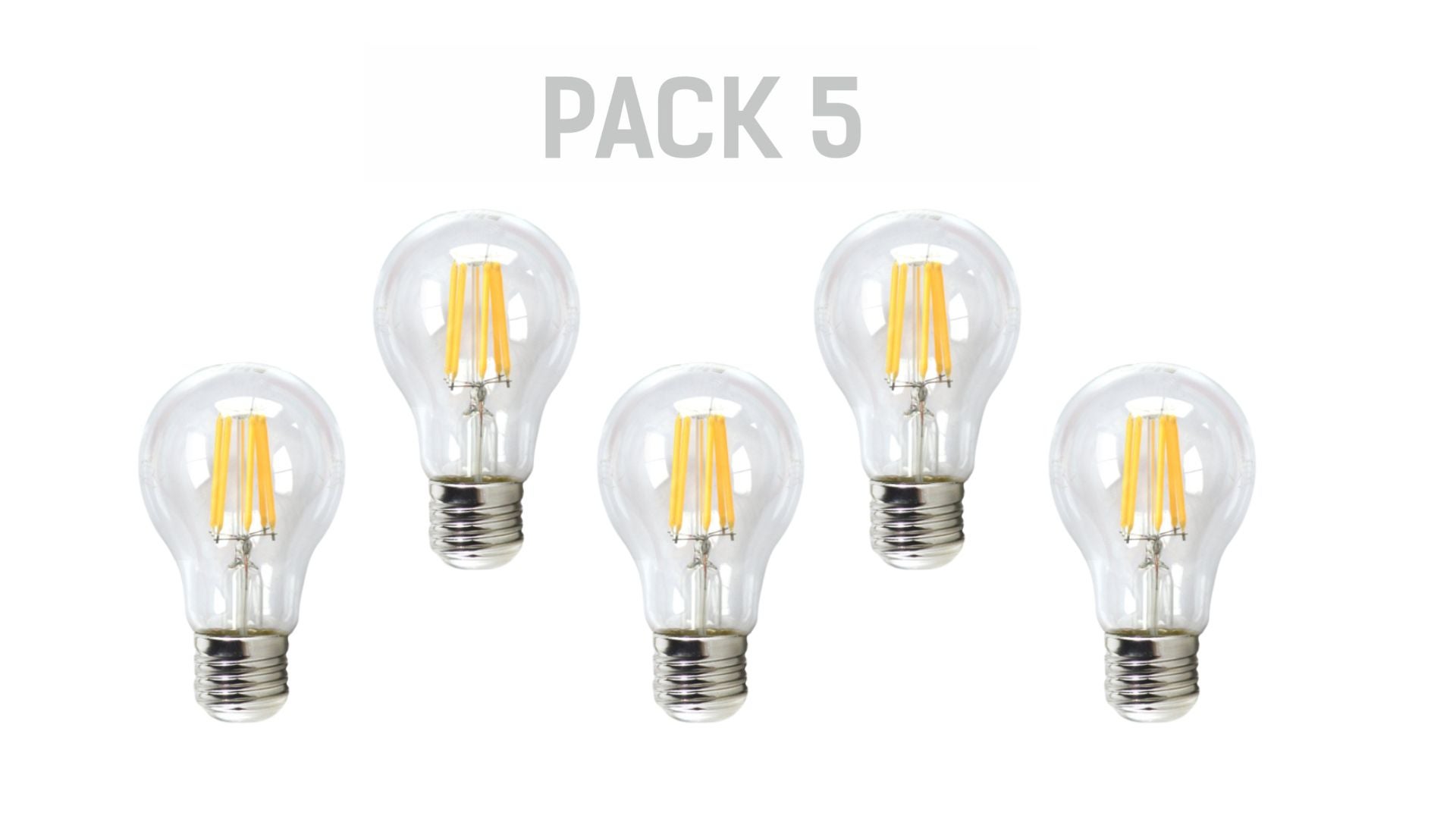 Confezione 5 Lampadine LED E14 5W 500Lm 6000ºK 40.000H [HO P45 E14 5W Rc Cw Pk5 Ap 7470067