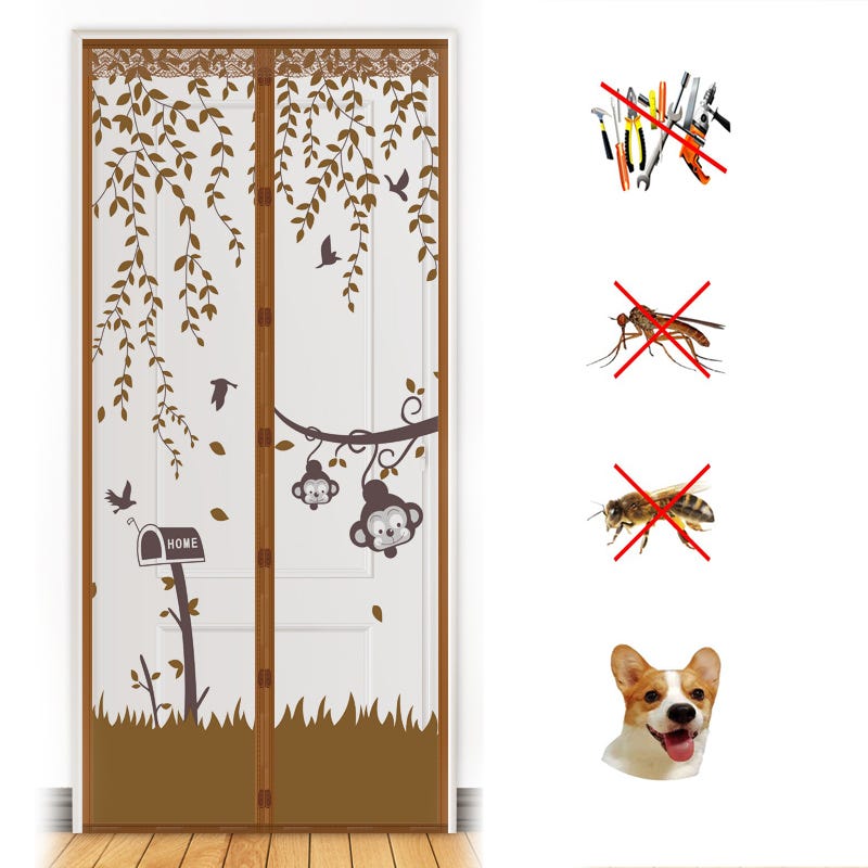 Zanzariera Magnetica Per Porte, 120x210 Cm, Tenda Anti-mosche - Foto 2