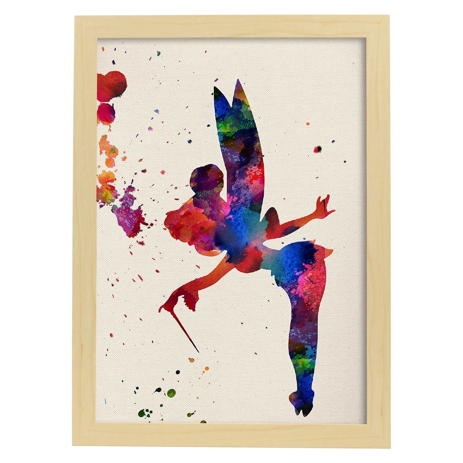 Affiche Campanilla Avec Conception Aquarelle. Mélange De Tranches Avec Le Style Acuarela Blanco A3 - 2