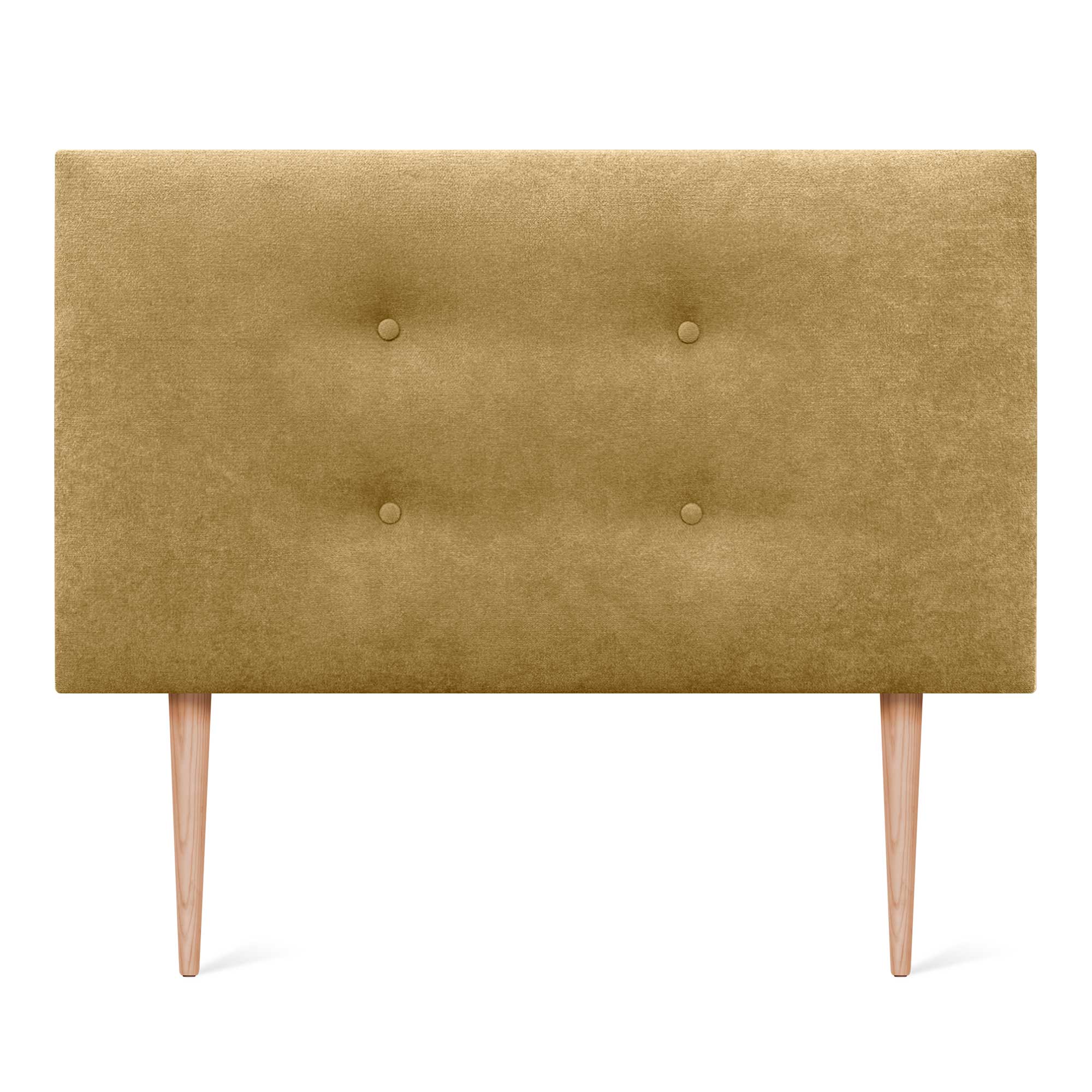 DHOME Tête De Lit En Tissu Aqualine Lisse Avec Boutons 135x50cm Lits 120 135 Rouge