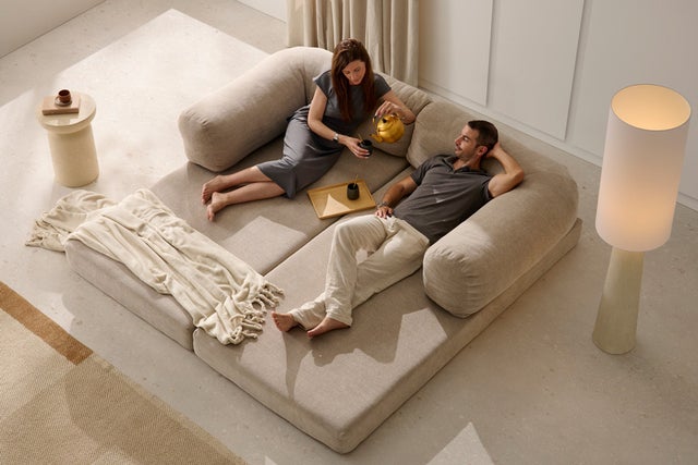 Sofá cama modular convertible de 3 plazas Möva OLIVE 200x100x70 cm IKON SLEEP