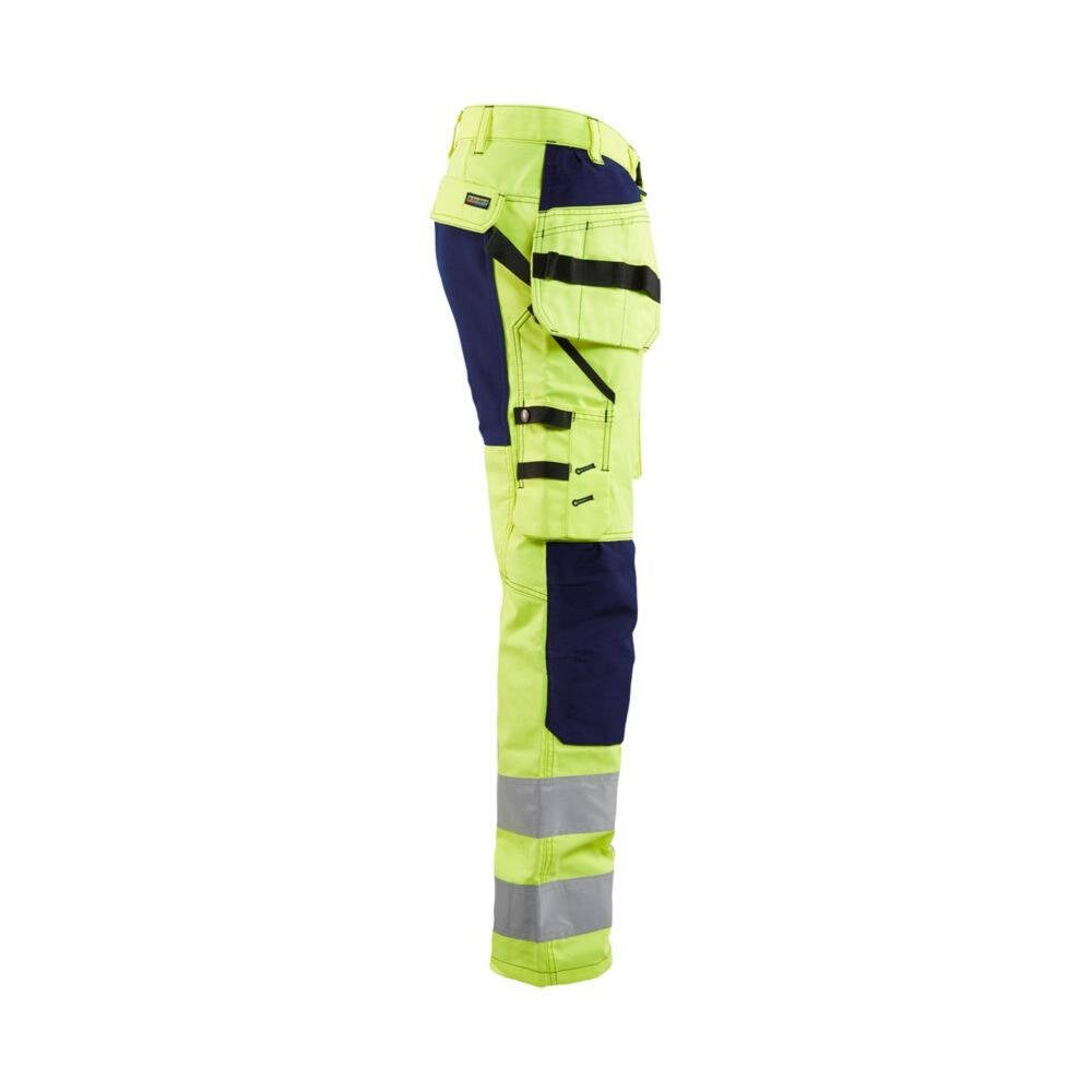Pantalon artisan haute visibilité Blaklader EN 20471, Classe 2 +STRETCH Jaune / Marine 58 - 3